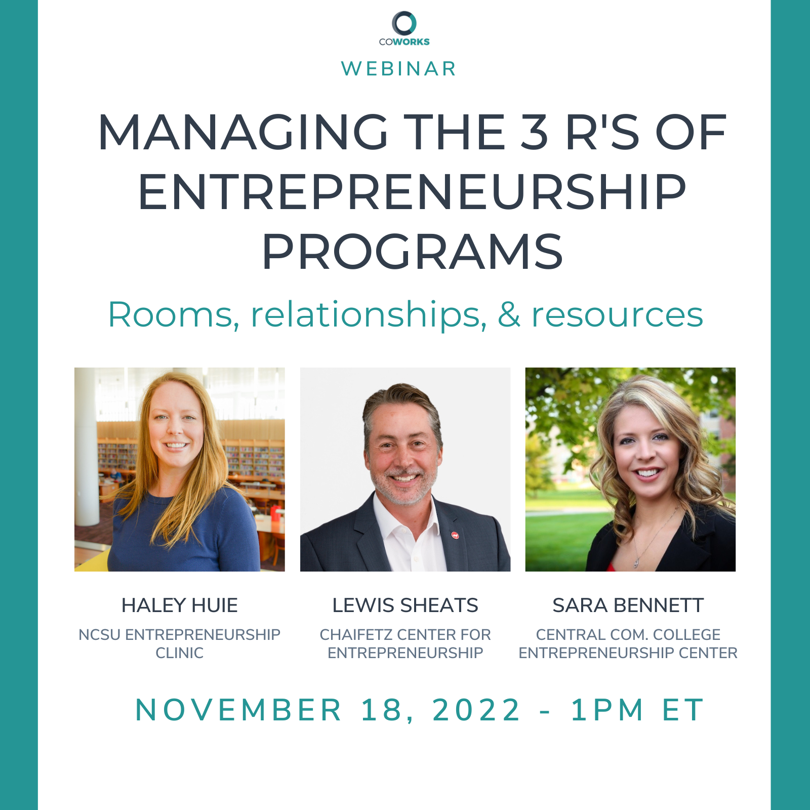 Coworks To Host Top Entrepreneurship Centers For Webinar